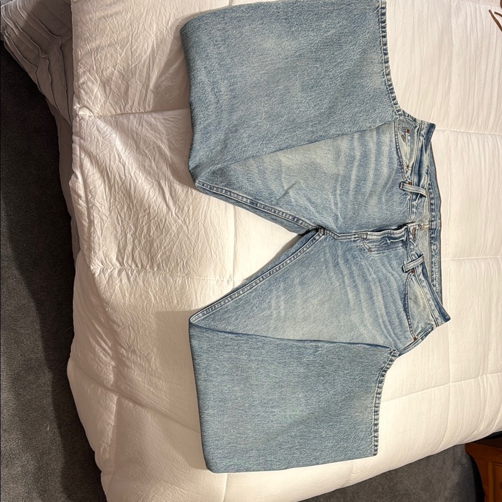 Outerknown Blue Flare Wide Leg Jeans
